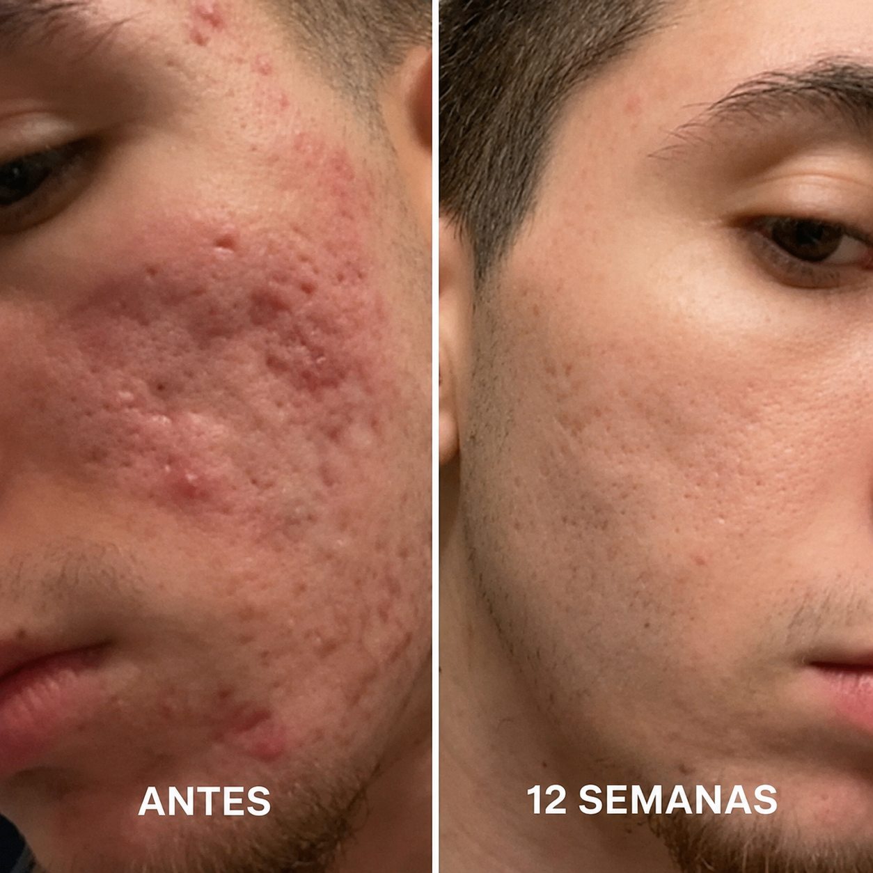 Barra reparadora de cicatrices de acne clinica