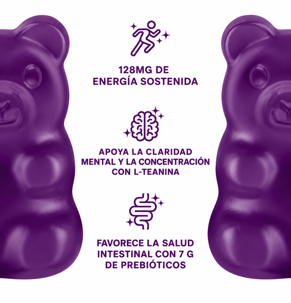 Gomitas energéticas diarias (Bodacious Berry) - Paquete de 30