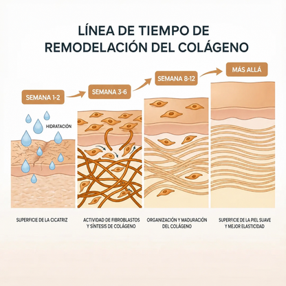 Barra reparadora de cicatrices de acne clinica