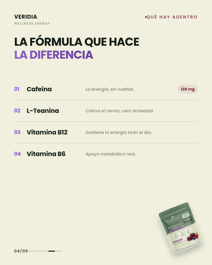 Gomitas energéticas diarias (Bodacious Berry) - Paquete de 30